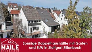 Sonnige Doppelhaushälfte mit Garten und ELW in Sillenbuch