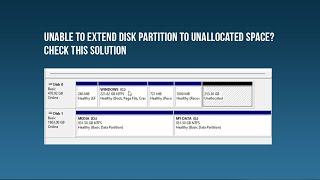 Solution - Unable to extend partition- unable to use unallocated space #computertips #harddisk