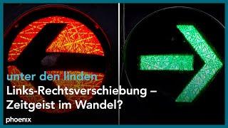 Links-Rechtsverschiebung – Zeitgeist im Wandel? | unter den linden