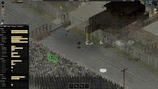 16x Project Zomboid Building a GIANT WALL all the way to the LOUISVILLE BORDER!!! 2X RESPAWNS