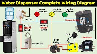 Hot and Cold Water Dispenser Wiring Diagram Explained @TheElectricalGuy