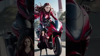 Supergirls but riding R15  #shorts #viral #marvel #trending #avengers #dc #superherotv