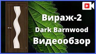 Межкомнатная дверь Браво Вираж-2 Dark Barnwood / Art Glass - видеообзор