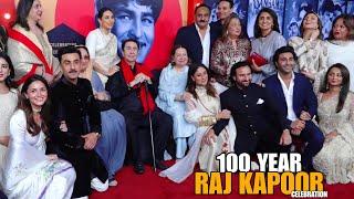 Raj Kapoor's 100 Glorious Years Celebration | Ranbir,Alia,Kareena,Saif,Randhir Kapoor, Karishma