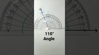 how to construct 110 degree angle with compass | 110° angle