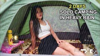 2 DAYS SOLO CAMPING IN THE FOREST, COOKING, RELAXING, ASMR