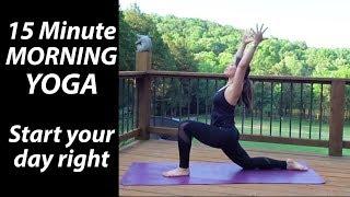 15 Minute Morning Yoga Routine ️ Easy Yoga Sequence to Start your Day