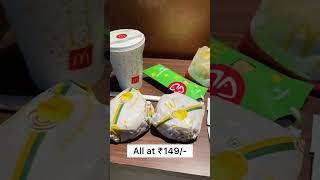 Mcd New Offer || Get 5 items at ₹149/- || Code: DRMN149 #shorts #youtubeshorts #mcdonalds