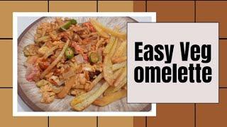 Easy vegetable omelette|| Breakfast recipe #veggieomelette #omeletterecipe #breakfast #theinnovation