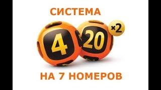 Как составить систему для Гослото 4 из 20