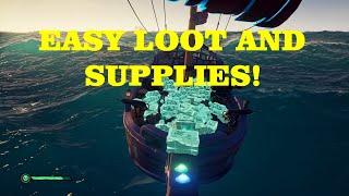 How to farm supplies and loot efficiently! (Flameheart Guide!) Sea of Thieves