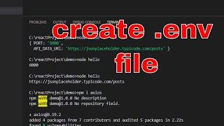 How to create .env ( environment variable )file in hindi | makeloGy