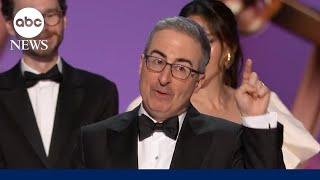 John Oliver pays tribute to his late dog in Emmys acceptance speech