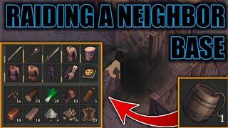 RAIDING NEIGHBOR BASE WITH POWDER KEG! GOT AMAZING LOOT  - Grim Soul: Dark Fantasy Survival