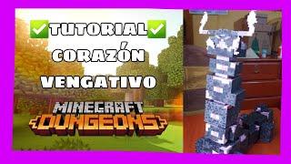 ️TUTORIAL: COMO HACER AL CORAZÓN VENGATIVO / MINECRAFT DUNGEONS /PAPERCRAFT/ MANUALIDAD /FACIL/.