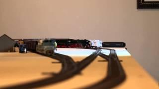 Roco BR 10 002 62193 HO DCC locomotive with dynamic smoke captured with a Canon EOS M in HD