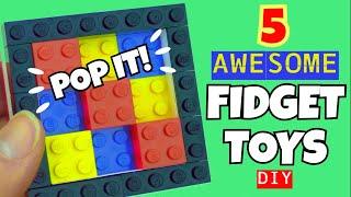 DIY FIDGET TOYS - DIY FIDGET TIKTOK - DIY FIDGET POP IT - HOW TO MAKE FIDGETS - LEGO - COMPILATION