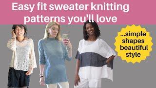 Easy fit sweater knitting patterns you'll love