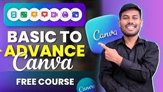 Canva FULL COURSE For Beginners 2025 | How to Use Canva Like PRO [FREE] Hindi Tutorial