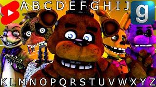 Gmod FNAF | Learn The Alphabet With Freddy And Friends! | #shorts