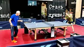 Saralis Alpha vs Timo Boll ALC с накладками Butterfly Tenergy 19 с обеих сторон, вторая часть