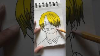 Drawing sanji drawing || One piece character drawing || anime drawing | #zoro  #anime #shorts #art