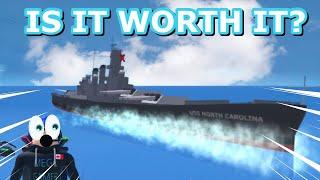 New Battleships in Roblox Military Tycoon ( USS NORTH CAROLINA REVIEW )