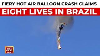 Tragic Hot Air Balloon Crash in Brazil Kills Eight, Injures Thirteen