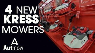 4 NEW Kress Robotic Mowers for 2023