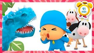  POCOYO in ENGLISH - Dinosaur Stories for KIDS [91 min] Full Episodes |VIDEOS and CARTOONS