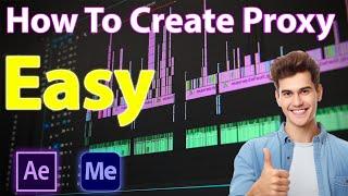 Easy Proxy Creation : After effects & premiere pro, in media encoder #proxy #tutorial #aftereffects