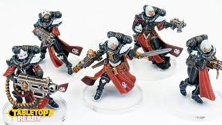 How To Paint Battle Sisters for Warhammer 40,000 / Adepta Sororitas / Power Armour, Robes and Skin