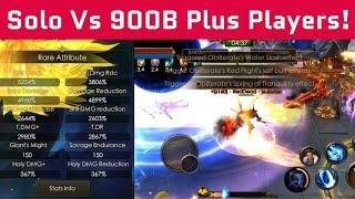 Solo With Dummy Account Fighting Vs 900B Plus Players - Legacy of Discord - Apollyon