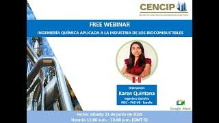 CURSO GRATUITO: INGENIERÍA QUÍMICA APLICADA A LA INDUSTRIA DE LOS BIOCOMBUSTIBLES