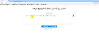 Как перевести голосовое соощение в текст .Приложение Web Speech API Demonstration