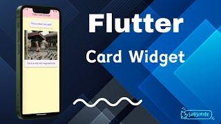 Flutter Card Widget / Card widget in Flutter