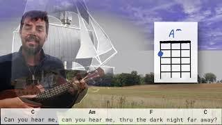 I Am Sailing ukulele play-along with FREE SONG SHEET ! Rod Stewart w/ chords