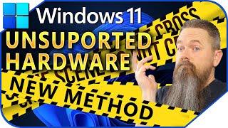 New Method For Windows 11 Unsupported PCs (Easiest Yet)