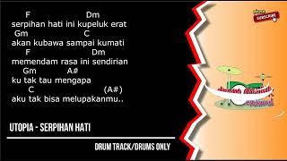 Utopia - Serpihan Hati (drums only) [chord gitar & lirik]