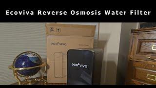 Ecoviva Reverse Osmosis Water Filter Under Sink Amazon Unboxing Video