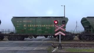 Railroad crossing of Šienlaukis, Lithuania/Šienlaukio geležinkelio pervaža, Lietuvoje