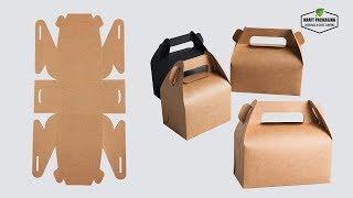 Easy fold brown and black Kraft glabe boxes candy favor gift packaging box