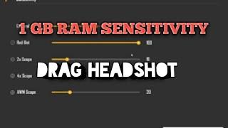 1Gb Ram Sensitivity - Drag Headshot - Veg Gaming - Garena Free Fire