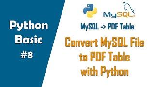 Convert Mysql File to PDF Table #2