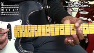 STAYIN' ALIVE The Bee Gees Guitar Lesson  2021 Updated Post @EricBlackmonGuitar