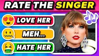 RATE THE SINGER  2024 Most Famous Singers Tier List | Music Quiz Challenge