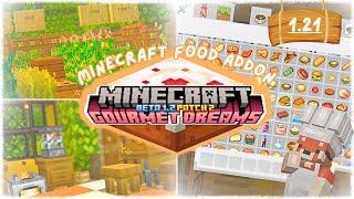 NEW food/cooking addon for Minecraft bedrock/PE 1.21+ Gourmet Dreams ‍