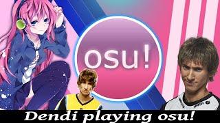 Dendi playing osu! / Dendi играет в osu!