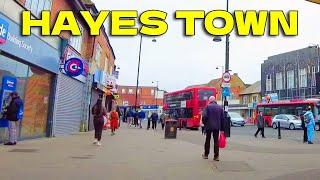 Walking Through Hayes Town, Botwell Lane, Coldharbour Lane, Station Road | February 2023 (4K)