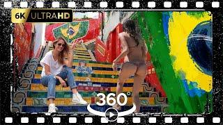 Exploring the Selarón Steps: Rio's Most Colorful Staircase in 360° VR | Must-See Landmark in Brazil!